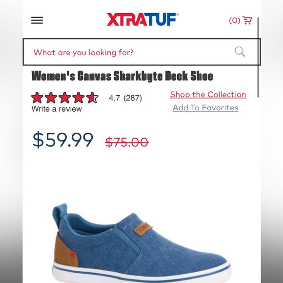 XTRATUF XSW-200 Women’s Sharkbyte Blue Size 10 Great Condition - Picture 3 of 6